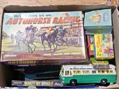 Various assorted games to include "Horse Racing", boxed, "Railroad", boxed, and others (1 box)