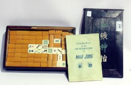 A Mah Jong game, boxed (box af), "Esmondo Golf" game, boxed, "Par-Golf an Ariel Game", boxed and "