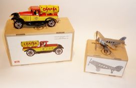 Paya, Spain, reproduction tinplate "Campsa" tanker vehicle, after the 1925 original, 24cm wide and