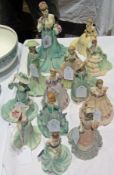 Quantity of Coalport figures (13)