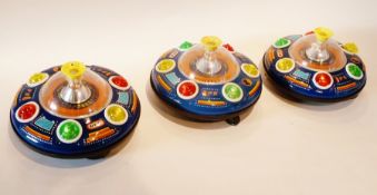 Four Chinese modern tinplate UFOs, boxed (4)