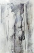 Pencil on paper
Sarah Louise Milyard 
"Itch" lady scratching her back, and 
Print (2)