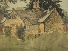 Watercolour
George Grainger Smith (20th Century)
Lower Guiting, study of Cotswold house, signed,