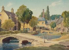 Watercolour
George Grainger Smith (20th Century)
View of Bourton on the Water, signed, unframed,
