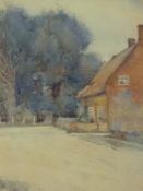Watercolour
Frank Duffield
Village street scene, signed and dated 1921, 29 x 23cm