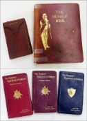 The Contour Road Book of England, small leather pouch containing The 'Contour' Road Book of