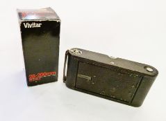 Kodak camera in case and a Vivitar 28-200mm lens, boxed (2)