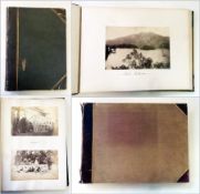 Late 19th century photograph albums, containing photographs of Scotland, Lake Lucerne, Lake