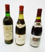 Three bottles of 'Les Capitains' 1980 Julienas, three bottles of Maillard 1977 Cote de Nuits-