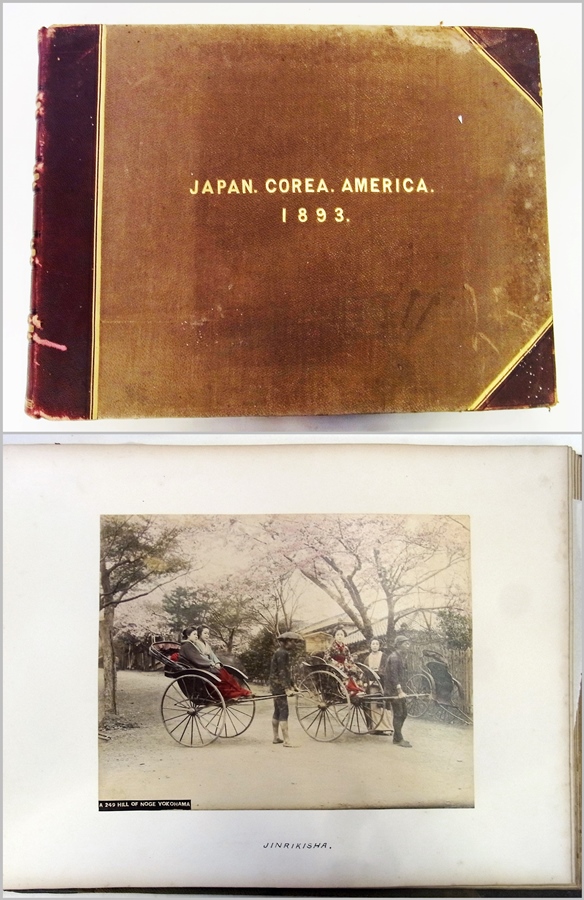 1893 photograph album, containing photographs of various subjects in Japan, Korea and America,