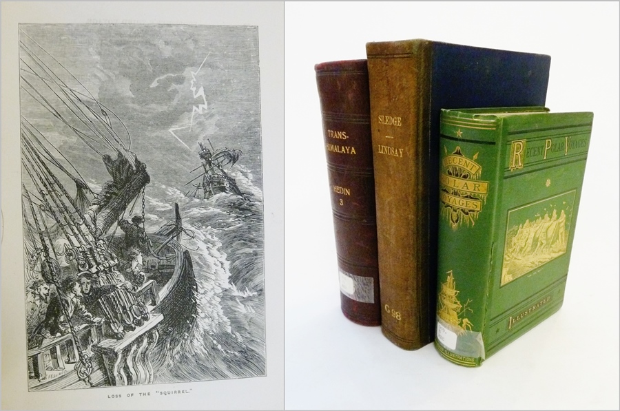 A large quantity of books on polar exploration, to include such titles as Shackleton "South",