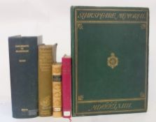 Bartlett
"Concordance to Shakespeare", MacMillan 1894, rebound in green library cloth, "