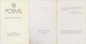 Thomas, Dylan
"18 Poems" 
The Favil Press 1934