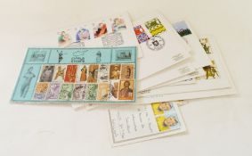 Large quantity of stamps in box, mint GB presentation packs and many other worldwide used FDA (1