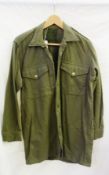 Green man's combat shirt size 1 (4) and a mans khaki flannel shirt size 16 (5 in total)