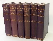 Farington, Joseph
The Farington Diary, volumes 1-3, 4, 5 and 8, Second Edition, Hutchinson & Co