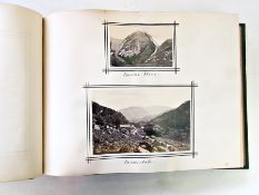 Late 19th/early 20th century photograph album, containing photographs of  Lake District views