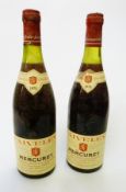 Seven bottles of Faiveley 1978 Mercurey