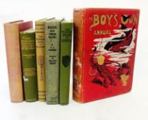 Quantity of hard books to include Boys Own Paper 1899 and 1900, the Boys Annual, the Pageant of