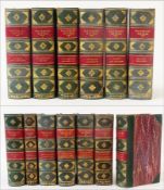 Scott, Sir Walter 
Fine bindings "The Waverley Novels", 13 volumes, marbled boards and all edges,