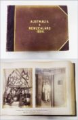 1896 photograph album containing photographs of various subjects in Australia and New Zealand etc