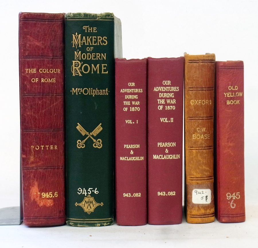 Various volumes to include Botter "The Colour of Rome", "Social England", Salter "Surveys and