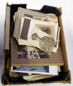 A large quantity of ephemera  to include:- black and white photographs, cigarette cards, including a