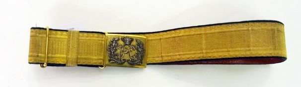 Victorians Kings dragoon guards officers waist belt and buckle, circa 1890