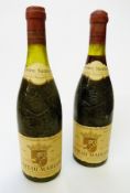 Five bottles of Chateau Maucoil 1976 Chateauneuf-de-Pape