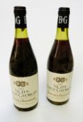 Four bottles of Barton and Guestier 1983 Nuits-Saint-Georges