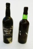 Four bottles of Croft's 1960 Vintage Port, and another bottle of port marked R.S
