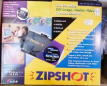 Various electronic and household items to include:- Zipshot image capture solution, audio visual