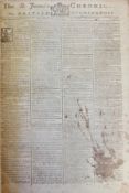 "The St. James's Chronicle or British Evening Post" for the year 1781, bound copies, numerous