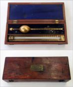 Loftus Saccharometer, cased, Oxford Street, London and an Old Rule (2)