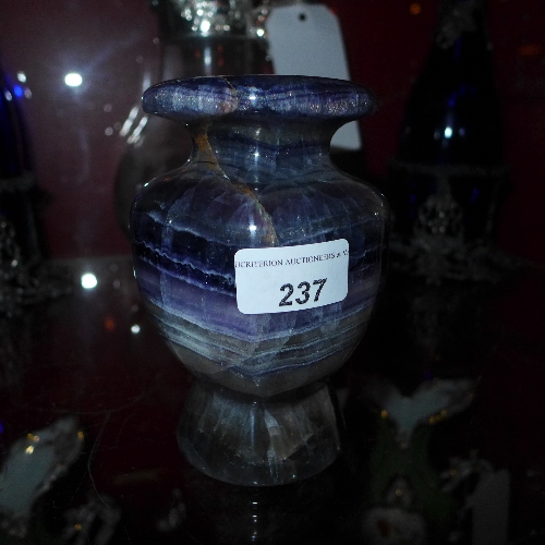 A purple quartz vase