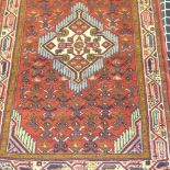 A fine North West Persian Malayer runner 280 cm x 80cm, triple pole medallion with repeating