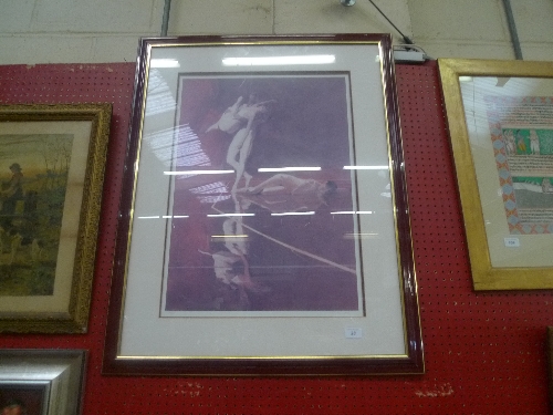 A Robert Hendell Limited Edition photogravure of ballet dancers signed in pencil lower right