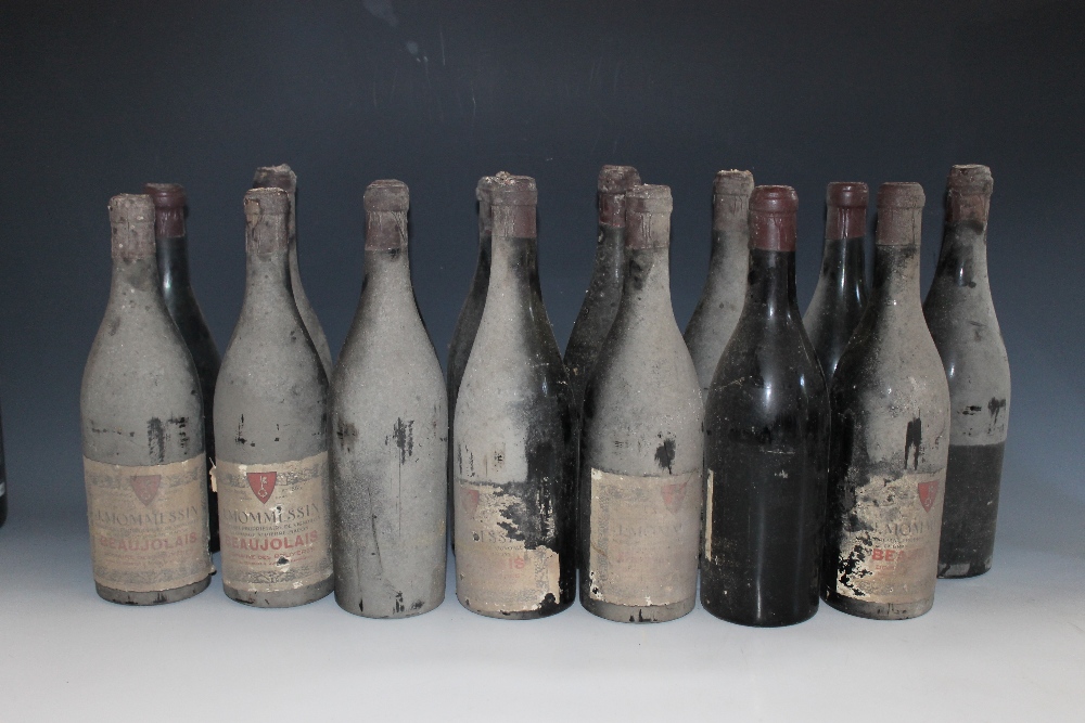 15 BOTTLES OF BEAJOLAIS MALMAISON, 4 bottles mid shoulder the remainder very poor