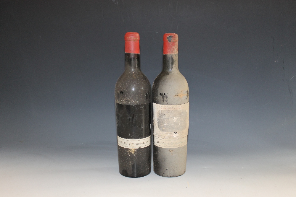 2 BOTTLES OF CHATEAU LAFITE - ROTHSCHILD, GRAND CRU CLASSE, PAUILLAC, 1948, bottle A no label, mid