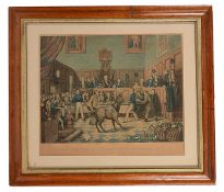 Charles Hunt (1803-1877) The Trial of ""Bill Burn,"" Under Martin`s Act. After P. Mathews Etching