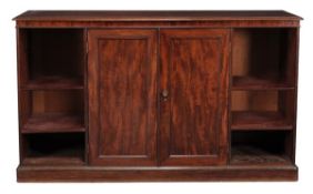 A William IV mahogany side cabinet by Gillows of Lancaster, circa 1835, one central door stamped