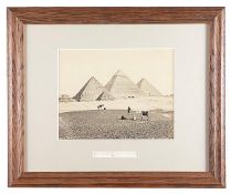 A group of twelve photographs of classical ruins, early 20th century, later mounted with grey card,
