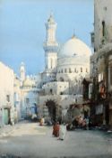 Noel Harry Leaver (1889-1951) A Mosque at Algiers. Watercolour, over pencil. Signed lower left, 25.