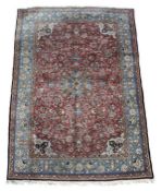 A Qum carpet, approximately 210 x 322cm