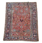 A Heriz carpet, approximately 254cm x 200cm