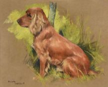 Arthur Wardle (1864-1949) Study of a seated Spaniel. Pastel Signed lower left 24 x 30cm (91/2 x