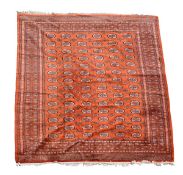 A Bokhara carpet, approximately 328cm x 251cm