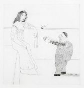 David Hockney (b.1937) Pleading for the child (t.103) & Riding around on a Cooking Spoon (t.104)