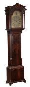 A George III mahogany eight-day longcase clock, unsigned, probably Lancashire circa 1780, the four