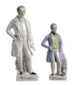 Two various Staffordshire figures of Arthur Wellesley, 1st Duke of Wellington, mid 19th century,